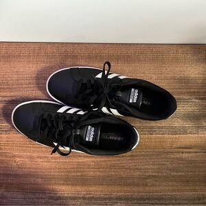 ADIDAS Men's Grand Court 2 Low Leather Sneakers Black/White Size 11.5